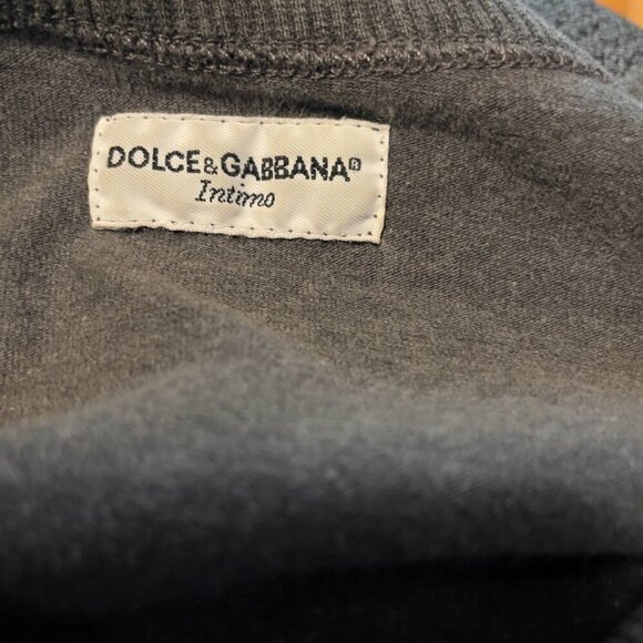 Vtg 90’s DOLCE & GABBANA Athletic Intimo Gray Sporty Sweater sz Small / it 46 - Picture 4 of 11